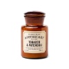 Apothecary 8 oz Candle - Tobacco + Patchouli Old-world apothecary bottles are filled with the perfect remedy of fragrance in this vintage-inspired collection. These amber glass vessels are filled with luxurious fragrance ready to elevate the tone in your home!