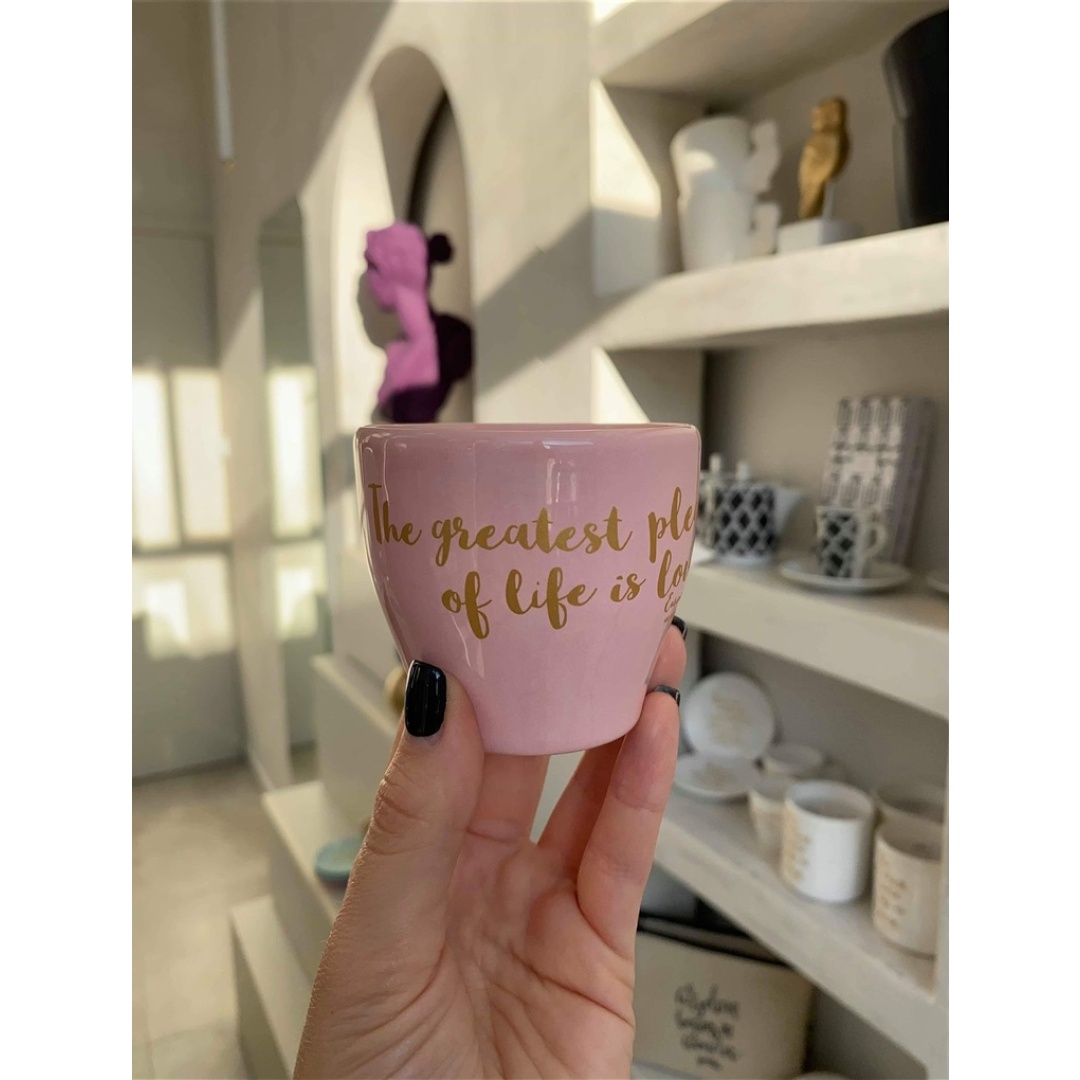 Handmade Ceramic Espresso - Quote Dimensions