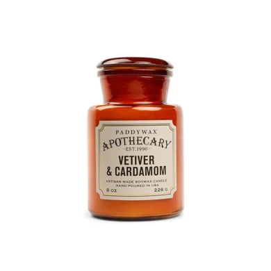 Vetiver & Cardamon Old-world apothecary bottles are filled with the perfect remedy of fragrance in this vintage-inspired collection. These amber glass vessels are filled with luxurious fragrance ready to elevate the tone in your home!