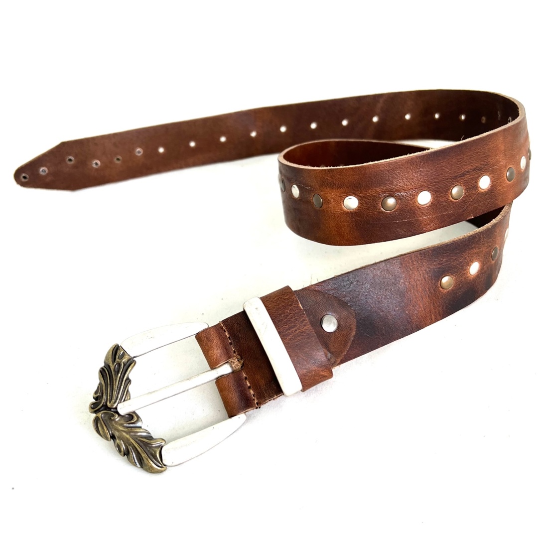 Brown leather belt 1