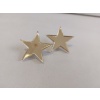 Star gold mini plexi earrirgs acrylic mirrors steel pin