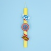 SUPER HERO PIN CANDLE Fluo yellow candle