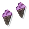 ICE CREAM kid plexi earrirgs acrylic mirrors steel pin