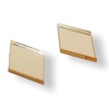 ROMBUS GOLD mini plexi earrirgs acrylic mirrors steel pin