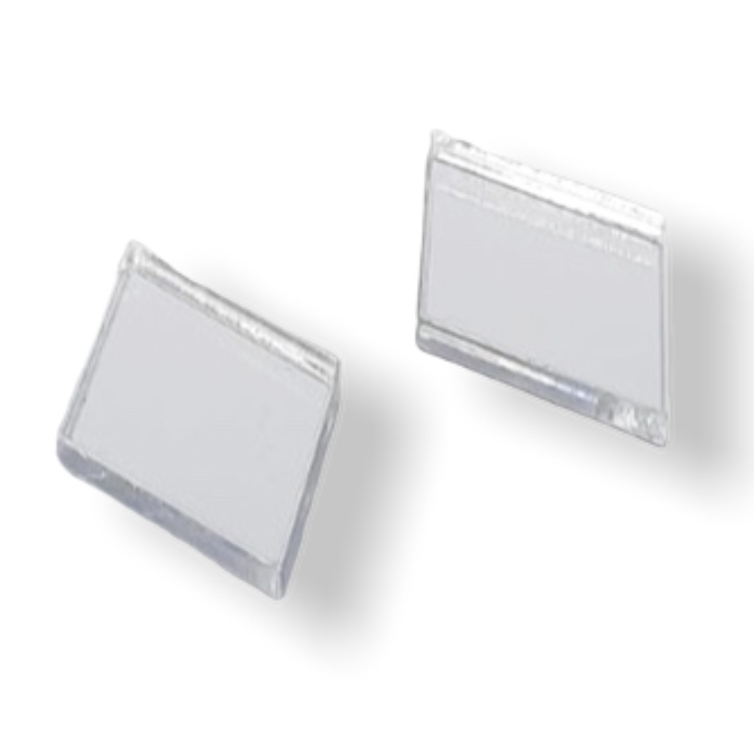 ROMBUS SILVER mini plexi earrirgs acrylic mirrors steel pin