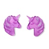 UNICORN mini plexi earrirgs acrylic mirrors steel pin