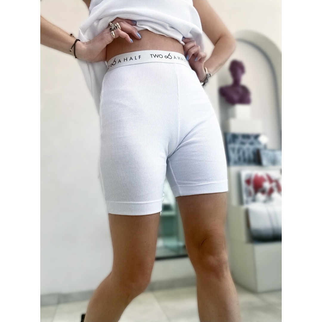 BIKER LEGGINGS White 5