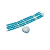 ENAMORADA NECKLACE Turquoise howlite beads chocker