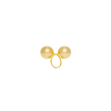 ETTA RING(GOLD) 24k gold plated brass adjustable ring