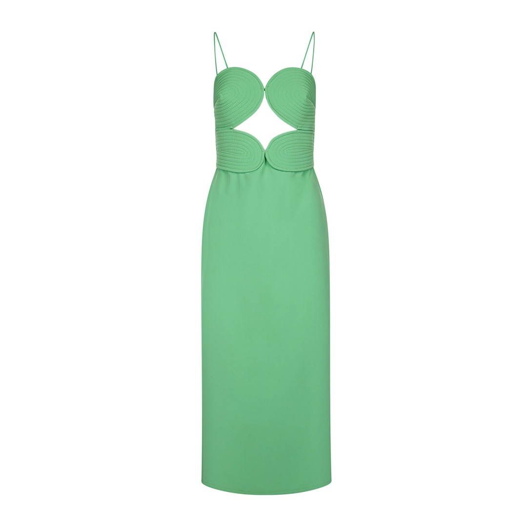 KALLOS MIDI GREEN Kallos Dress was our last summer collection best-seller