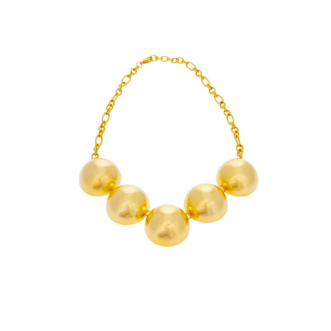 AURELIA NECKLACE(GOLD) 24k gold plated brass necklace