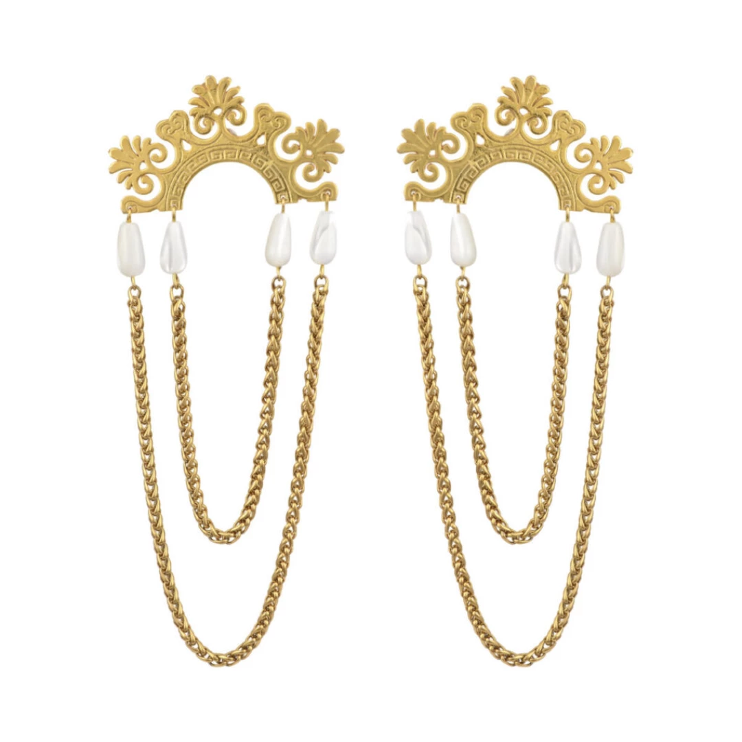 ALCYONEUS earrings A statement pair of earrings from THE MINI GRECIAN Resort SS23