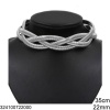 Stainless Steel 3 Line Snake Chain Necklace Stainless Steel 3 Line Snake Chain Necklace 22mm 35CM+7CM