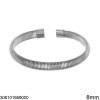 Stainless Steel Flat Snake  Stainless Steel Flat Snake Bracelet Open 8mm