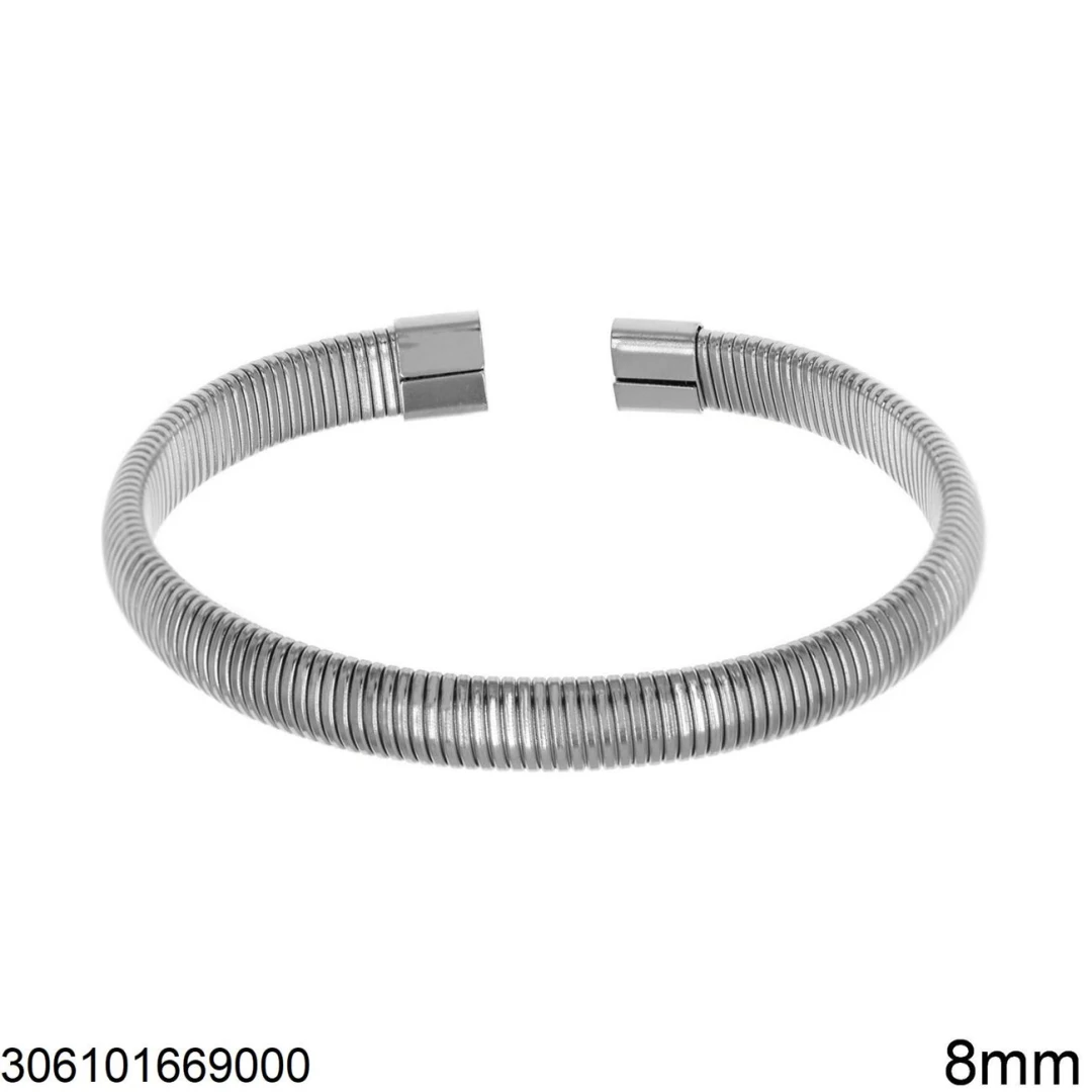 Stainless Steel Flat Snake  Stainless Steel Flat Snake Bracelet Open 8mm