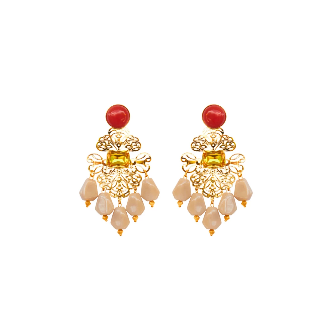 AMMOS EARRINGS 24k gold plated brass earrings