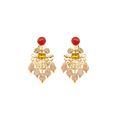 AMMOS EARRINGS 24k gold plated brass earrings