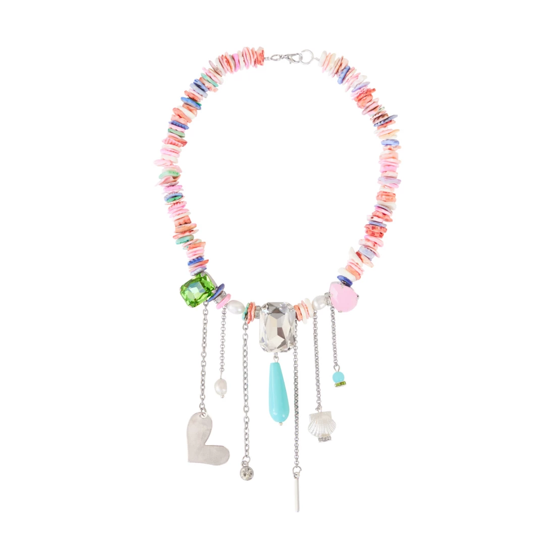 BRENDA NECKLACE Multi color seashell necklace