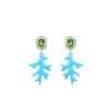 HYDRA EARRINGS Silver plated crystal-embellished earrings