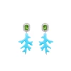 HYDRA EARRINGS Silver plated crystal-embellished earrings