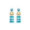 RIVIERA EARRINGS 24k gold plated brass earrings