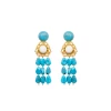 RIVIERA EARRINGS 24k gold plated brass earrings