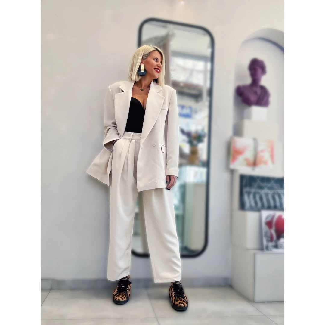 Dorina savva pants IVORY 4